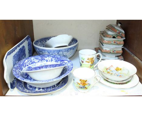 SECTION 17. A selection of various ceramics including a Royal Albert "Teddy's Playtime" child's tea set comprising 2 cups, sa