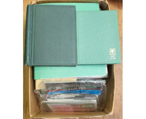 A quantity of used and unused GB, commonwealth and world stamps, predominantly loose across seven stock books, together with 