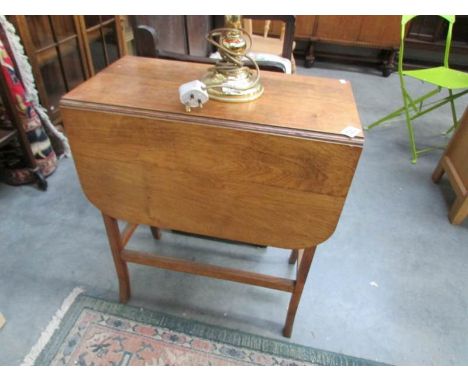 A small oak gate leg table