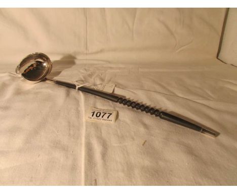 A silver punch ladle, hall marked 1973 to commemorate 200 years of Sheffield assay office, maker Francis Howard