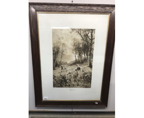 A framed and glazed print entitled Poppyland