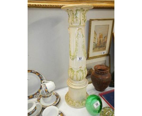 A ceramic pot stand