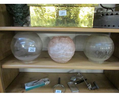 3 oil lamp shades