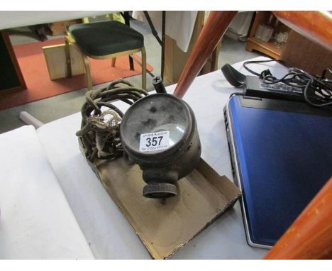 An old military signalling lamp