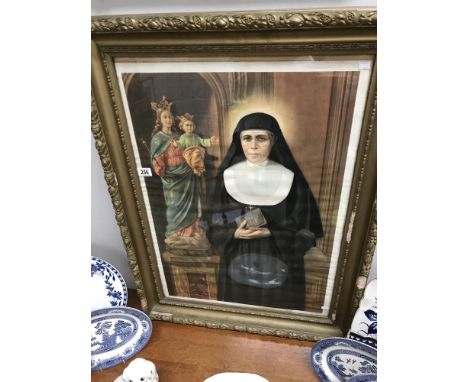 A large Italian religious print after P G Crida