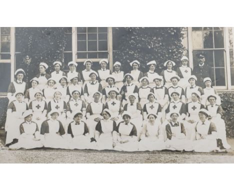 Collection of Postcards with Images of WWI Nurses and Patients, many with contemporary pencil note on reverse, together with 