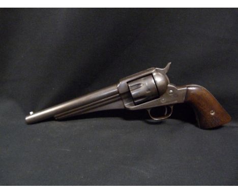 A Remington Model 1875 Single Action Army Revolver 7.5" Brl, with Remington address stamped on top, even grey finish O.A with
