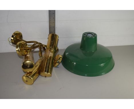 BRASS DESK LAMP WITH SHADE