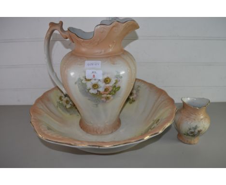 LARGE JUG BASIN AND SMALL VASE