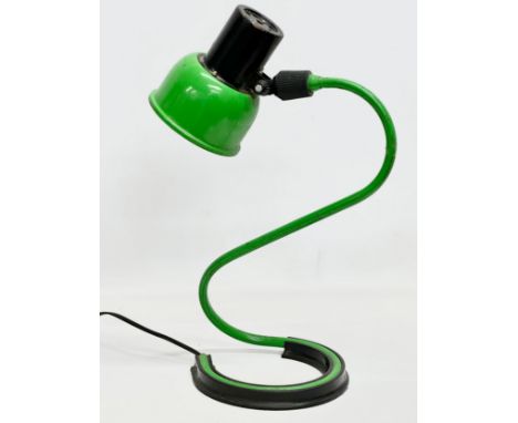 A Mid Century snake desk lamp. 19x42cm 