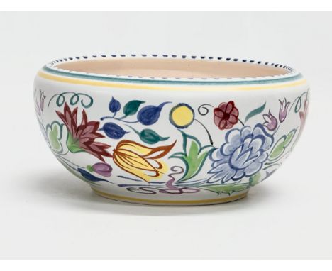 A Mid 20th Century Poole Pottery Traditional BN bowl. 1950-1960. 17x8cm 