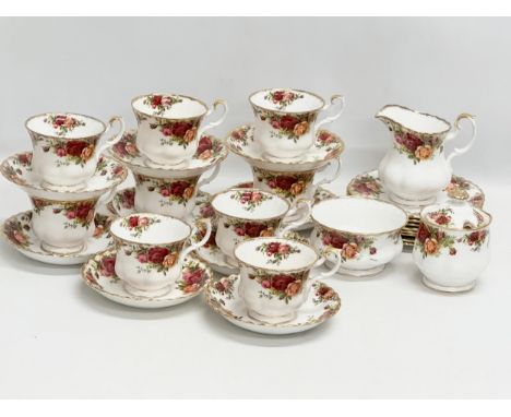 A 29 piece Royal Albert ‘Old Country Roses’ tea service. 