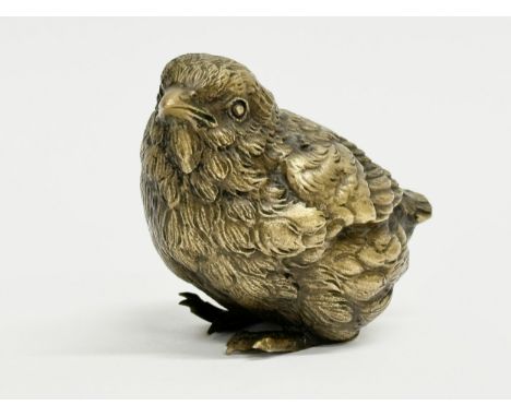 A good quality bronze robin. In the manner of Louis Villeminot. 6.5x5cm 