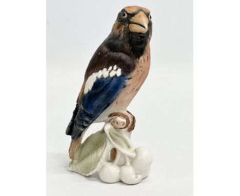 A West German Hawfinch figurine by Goebel pottery. 16cm 