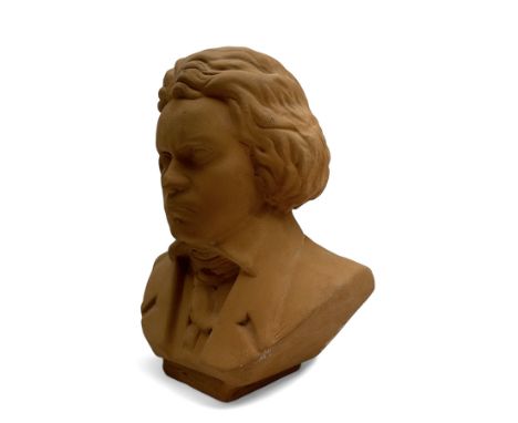 Ceramic bust of Beethoven, H24cm