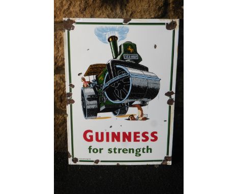 A reproduction Guinness for Strength pictorial enamel sign, 14 x 20".