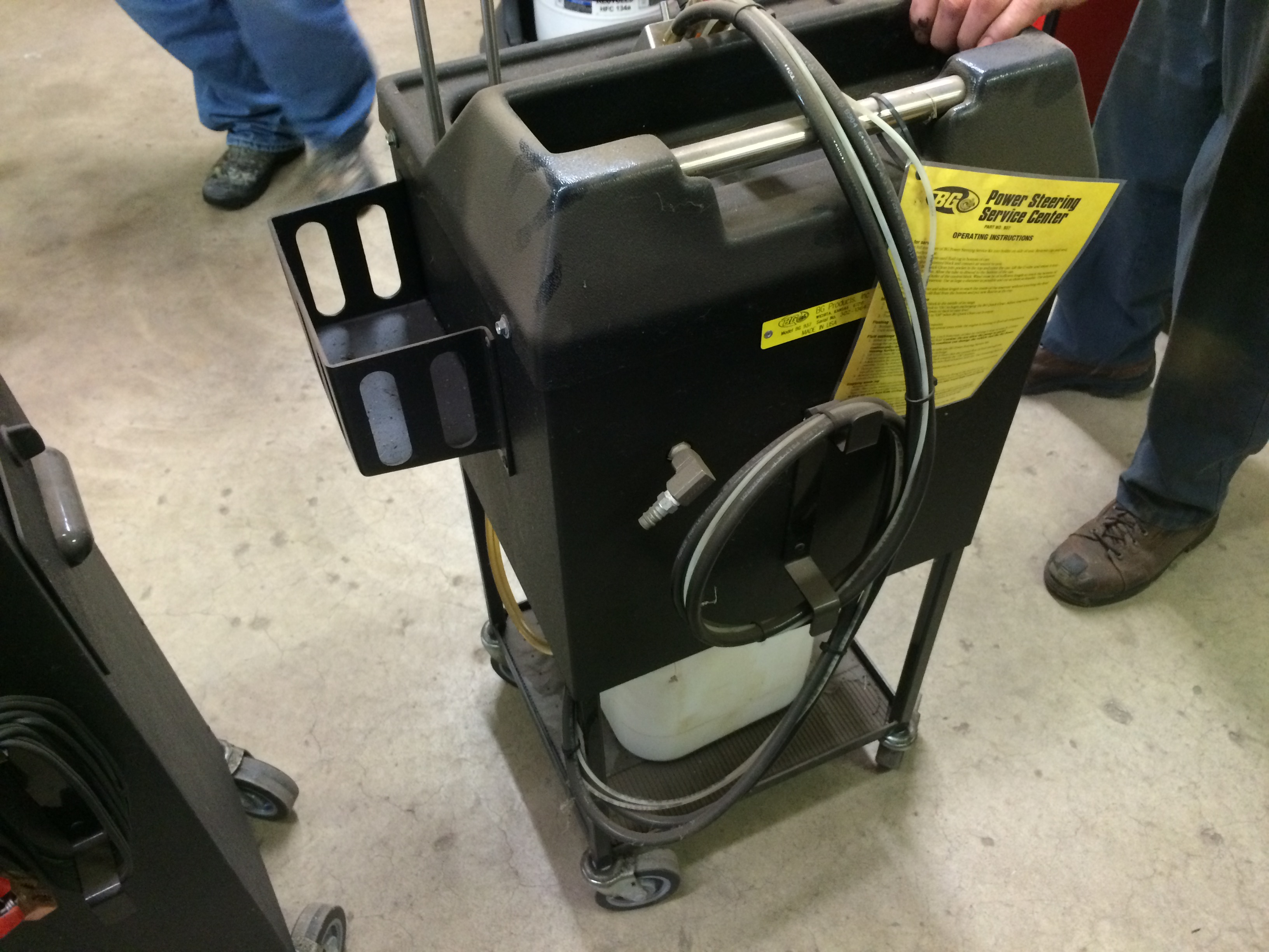 BG power steering flush machine