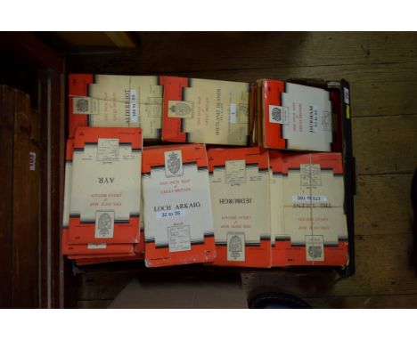 ORDNANCE SURVEY: a collection of approx 100 folding Ordnance Survey maps, to include many from the 'One Inch Seventh Series',