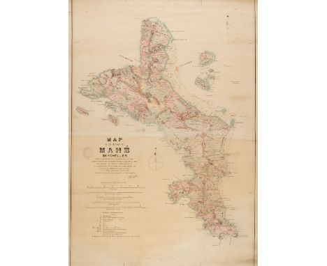 Seychelles. Hobbs (S. B.), Map of the Island of Mahé, Seychelles. Made in Accordance with Ordnance No. 7 of 1898. Based on Su