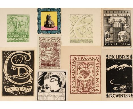 * British Bookplates. A collection of approximately 250 ex-libris, early to mid 20th century, by artists such as Sir William 