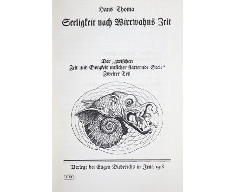 Thoma,H.: Seeligkeit nach Wirrwahns Zeit. Der "zwischen Zeit und Ewigkeit unsicher flatternde Seele" Zweiter Teil. Jena, Died