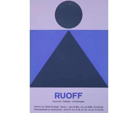 Plakate.: Sammlung von 70 Ausstellungs-Plakaten versch. Künstler. Offset, Farbserigraphie. Bis ca. DIN A1. 1960er-87er Jahre.