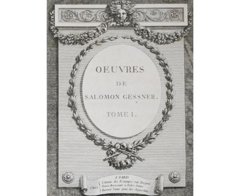 Gessner,S.: Oeuvres. (Bd. 1 von 3). Paris, l'Auteur des Estampes, Veuve Herissant u. Barrois l'aine (1786). 4°. Mit Kupfertit