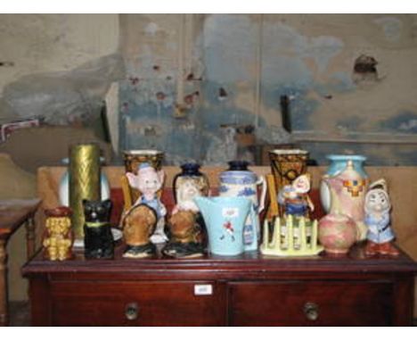 PARCEL OF VARIOUS SUNDRY CERAMICS INCLUDING CARLTONWARE, WADE, ETC. 