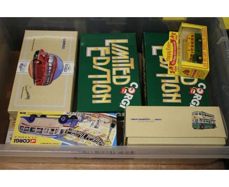 One box containing a collection of mixed modern issue diecast, to include Corgi and others 