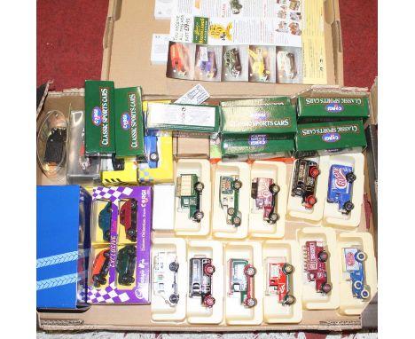 2 trays of mixed modern issue diecast to include Corgi Classics Sports Cars