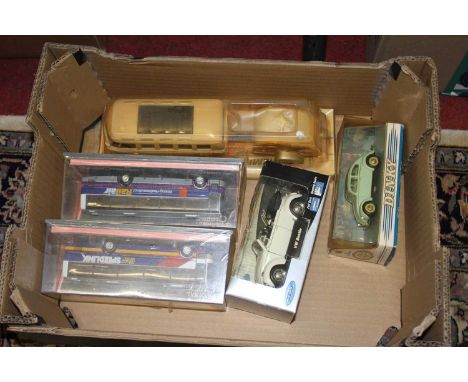 A box of mixed modern issue diecast, to include Corgi Original Omnibus and Matchbox by Dinky 