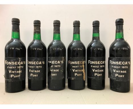 Fonseca vintage port 1970,12 bottlesCondition report: levels top shoulder or better