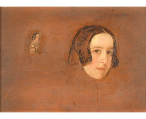 Circle of Sir George Hayter (British, 1792-1871)Portrait studies of a lady oil on panel 40 x 55cmFootnote: Provenance: From t