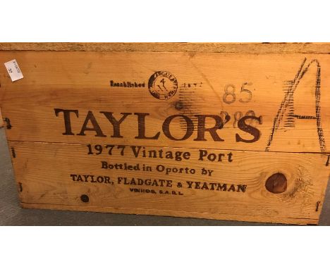 Taylor's vintage port 1977,12 bottles in owc