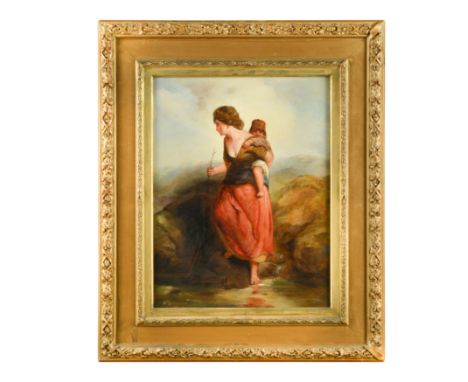 After Paul Falconer Poole'Crossing the Stream' oil on canvas 48 x 37cmFootnote: Provenance: Sotheby's Belgravia, 30th March 1