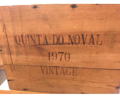 Quinta do Noval vintage port 1970,12 bottles in owc.Slight signs of seepage on inspection.