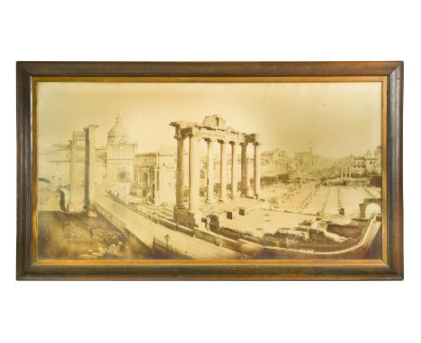Domenico Anderson (Italian, 1854-1914)A Panoramic view of the Forum, Rome with embossed oval stamp lower left 'PHOTOGRAFIA/D.