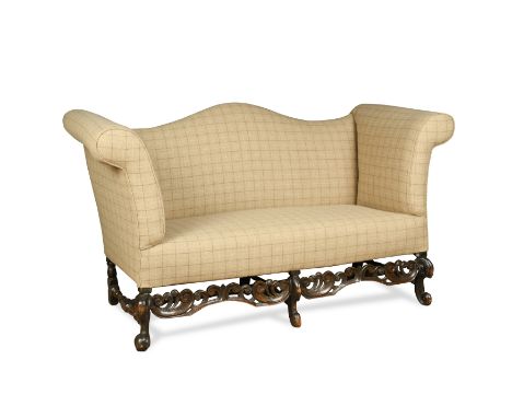 William and Mary style sofa, 19th century,with tweed upholstery 97 x 188 x 82cmFootnote: Provenance: A Georgian Town House, B