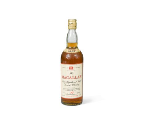 The Macallan Pure Highland Malt Scotch Whisky, distilled 1937,later bottled by Gordon &amp; MacPhail, one bottle, 75cl 70' pr