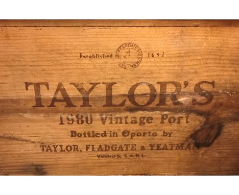 Taylor's vintage port 1980,12 bottles in owc