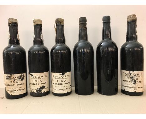 Taylor's vintage port 1960,12 bottlesCondition report: Levels mid shoulder or better