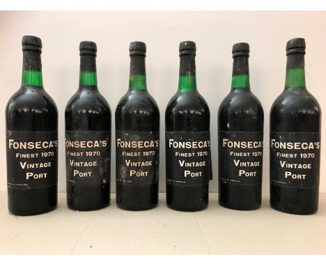 Fonseca vintage port 1970,12 bottlesCondition report: levels: 1 upper shoulder, others top shoulder or better