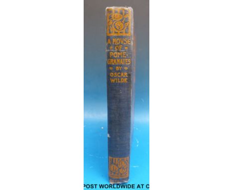 Oscar Wilde, A House of Pomegranates. Illustrated with 16 plates by Jessie M King. Blue cloth binding
