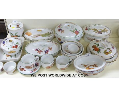 A collection of Royal Worcester Evesham Gold dinner and tea ware 