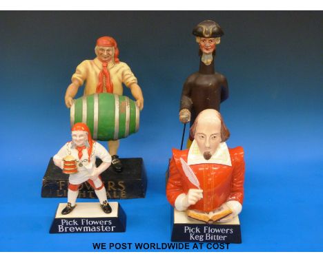 A collection of Flowers Bitter figures including a rare "Good for Him, Good for You", Carltonware figures etc
