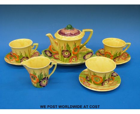 A Carltonware 'Australian Design' tea for two with additional bowl 