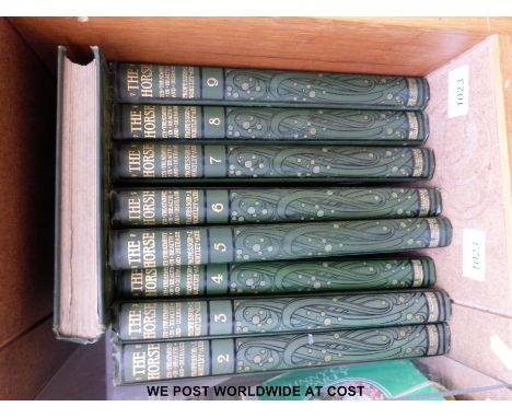 J. Wortley Axe, The Horse: Its Treatment in Health and Disease (London, Gresham, 1905). Green cloth, gilt lettering to spine 