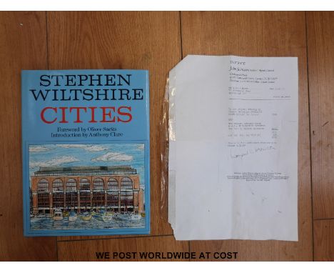 Stephen Wiltshire: Original pencil & crayon illustration of Docklands Light Railway as featured in his book "Cities" and as F