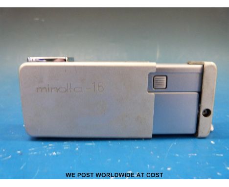 A Minolta-16 Rokkor 1:28 F=22mm spy camera