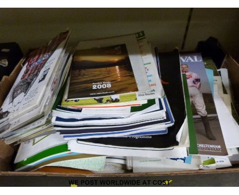 Over 300 rugby programmes dating from 1960's onwards including cup finals and exhibition matches some with tickets.  Teams in